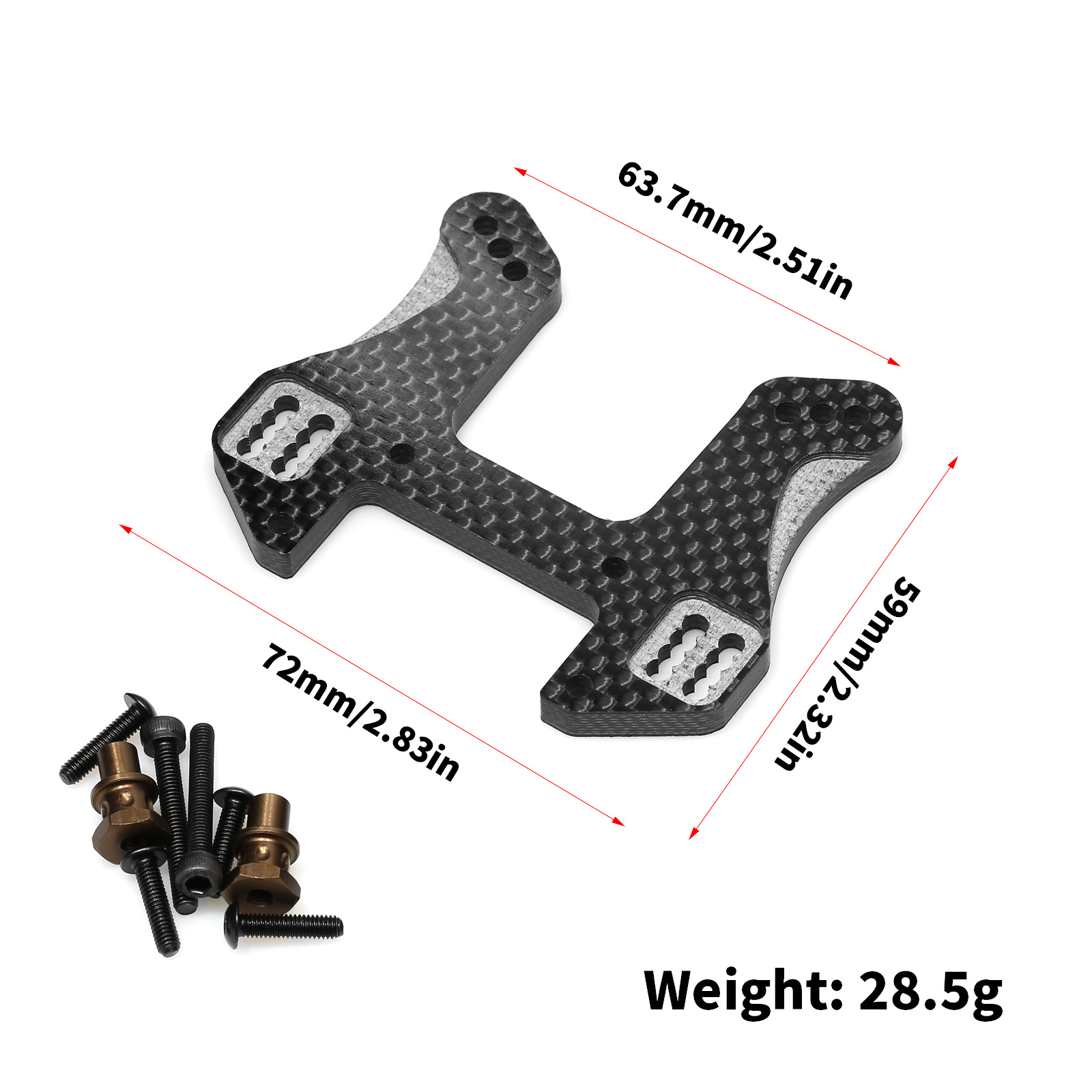 Carbon Fiber Front & Rear Shoc - Crepe Pan Carbon review and price