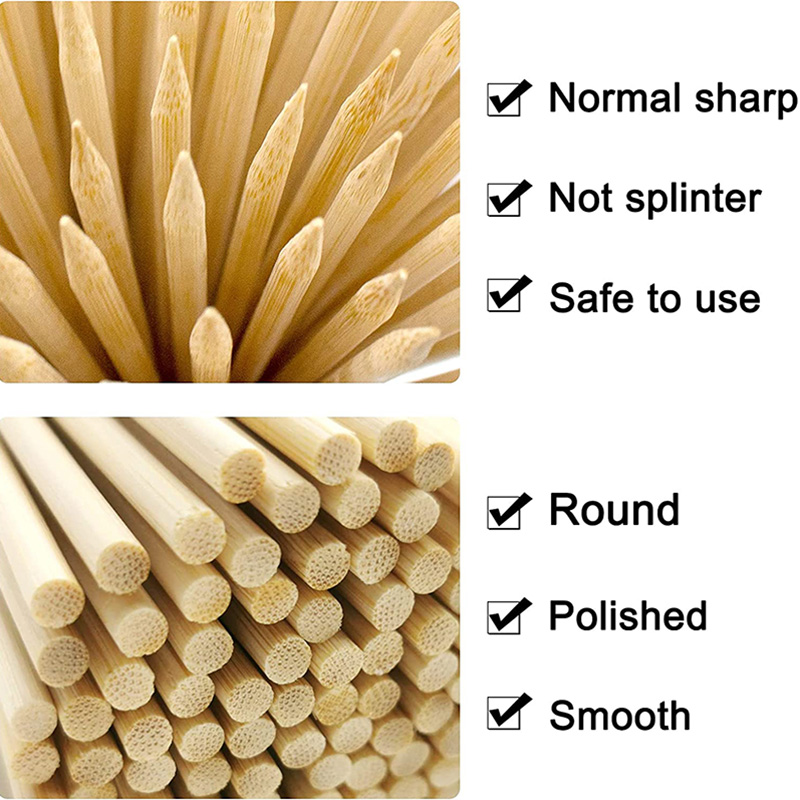 100Pcs 12-Inch Bamboo Skewers  - Corn Dog Stick review and price